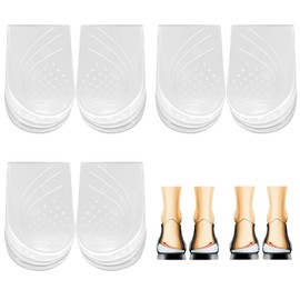 Scettar 3 Pairs Overpronation Insoles,3 Layers Adjustable Heel Wedge Corrective Inserts for Over Supination,Correct Excessive Pronation Upward Rotation,Xo Leg Shapeorthotic Insoles for Women Men (L)