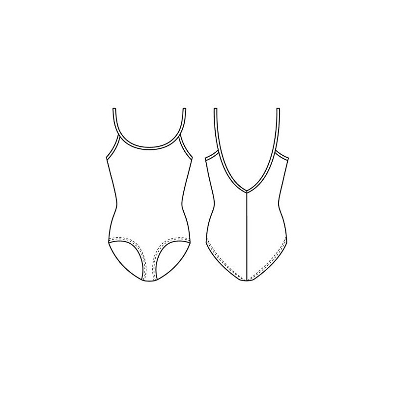 Mirella Girl's Classic V-Back Camisole Dance Leotard,Light Blue,12