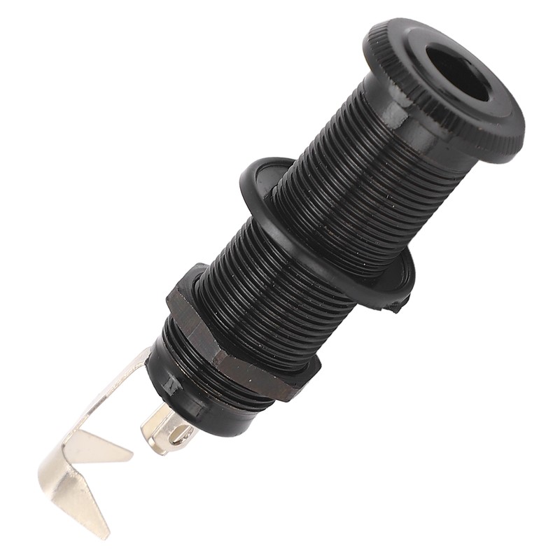 Guitar End Pin Jack Socket Threaded Metal 6.35mm for Bass