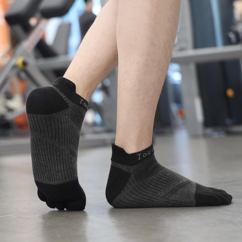 Toes Home Men's Five Toe Socks, 5 Toe Socks, Sports,