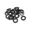 sourcingmap Rubber Flat Washers 17mm OD 10mm ID 2mm Thickness