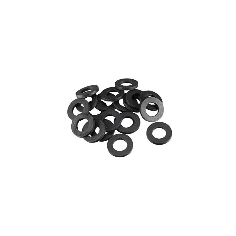 sourcingmap Rubber Flat Washers 17mm OD 10mm ID 2mm Thickness