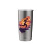 Torch Bearer Running Against Sunset Stainless Steel Insulated Tumbler