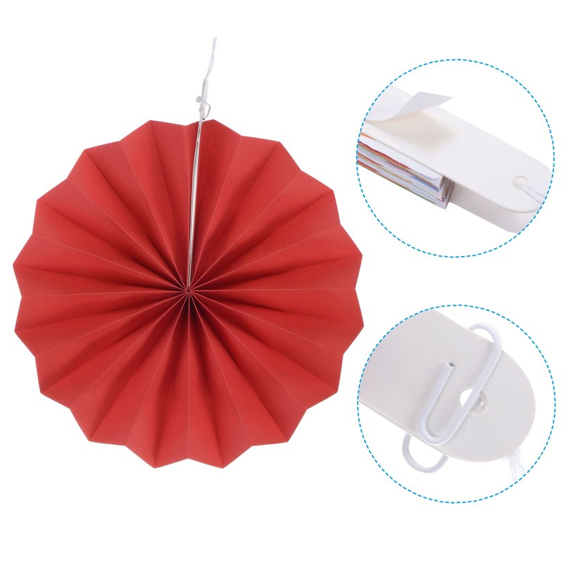 PATIKIL 8"/12"/16" Paper Fans Hanging Decoration, 6 in 1 Set