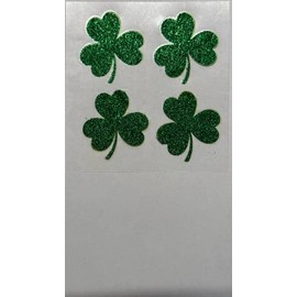 St. Patricks Glitter Clover Waterless Tattoo'