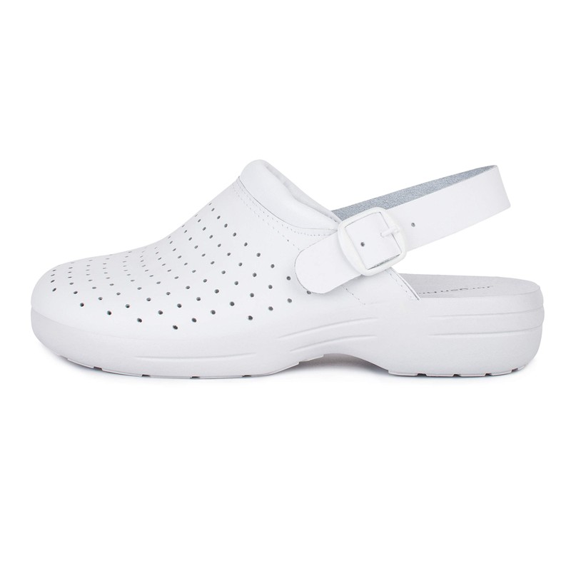 Jürgen Hirsch Women's Clog Soft 04 Leather Non-Slip Soft Footbed