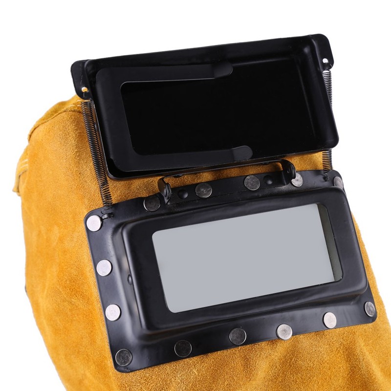 Leather Welding Surface, Welding Helmet, Prevents Burns, Welding Surface, Protective