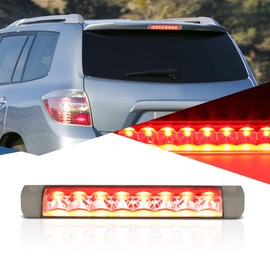 Auto Dynasty Full LED 3rd Third Brake Light Compatible with 2006-2017 Toyota Corolla RAV4 Highlander Sequoia, Rear Center Cab Cargo Lamp High Mount Stop light