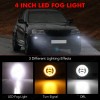SHENKENUO For 1994-2009 Dodge Ram 2500 2PCS Bumper Led Fog