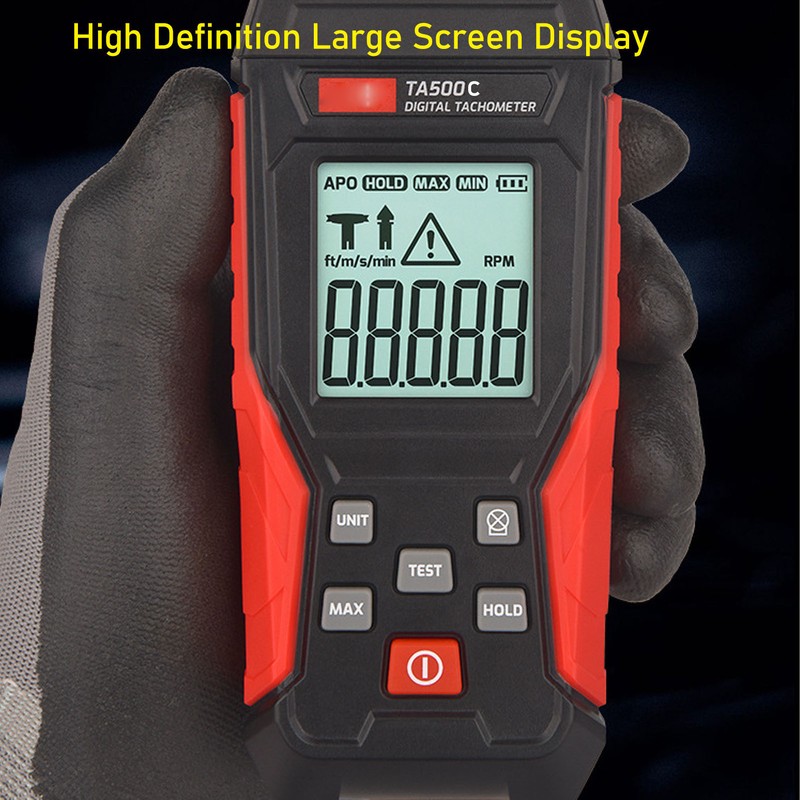 Digital Tachometer Laser Photo Tach Meter RPM Gauge Measurement Tool