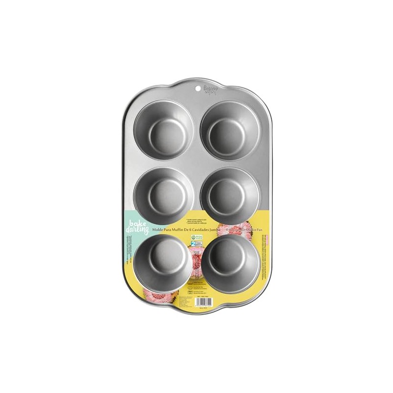 Molde Para Muffin Jumbo 6 Cavidades BAKE DARLING