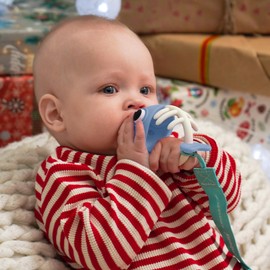 Baby Teething Toys 0-6 Months, Mombella Clownfish Teething Toys 6-12 Months, Baby Teether Toys with No Drop Strap, Silicone Baby Teething Relief Chew Toy, Easy to Hold for Infant, BPA Free, Blue