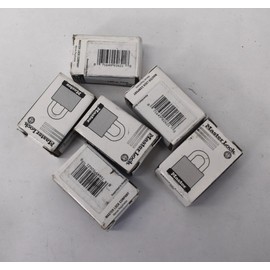 Master Lock Lot of 6 Master Lock Tumbler Steel Padlocks 4 Pin Cylinder 1-1/8" Keyed Alike