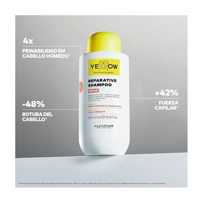 Kit Yellow Repair Shampoo + Mascarilla 500ml C/u
