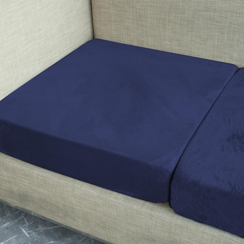 Teynewer Sofa Seat Cushion Cover, Sofa Cushion Slipcovers Stretch Velvet,
