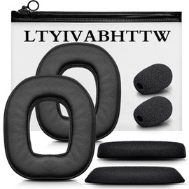 Replacement Ear Pads Headband for Astro A40 and A50 GEN1 GEN2 Headset with Mic Foam by LTYIVABHTTW I Comfortable Leather (Not Compatible with A40TR, A50 GEN3, GEN4)