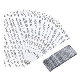 QUARKZMAN Pack of 200 shrink film set, parafilm sealing film, 85 x 35 mm, PVC, clear perforated shrink bands, shrink capsule for dropper bottle, oil bottle, shrink cap bottles