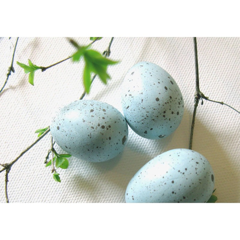 24pcs Speckled Easter Eggs, Vase Bowl Filler Ornaments Pastel Plastic