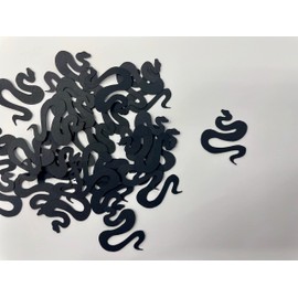 Black Snake Confetti - Snake Confetti - Snake Birthday - Snake Decor - Reptile Confetti - Reptile Birthday - Paper Confetti - 100 pieces
