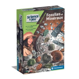 Clementoni - Science et Jeu - Fossiles et Minéraux - Jeu de Science Archéologie - Accessoires de Laboratoire Pour des Expériences Scientifiques - À partir de 6 Ans - Français – 52817