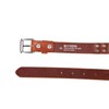 OLD TREND Genuine Leather Stud Belt (CAMEL, MEDIUM)
