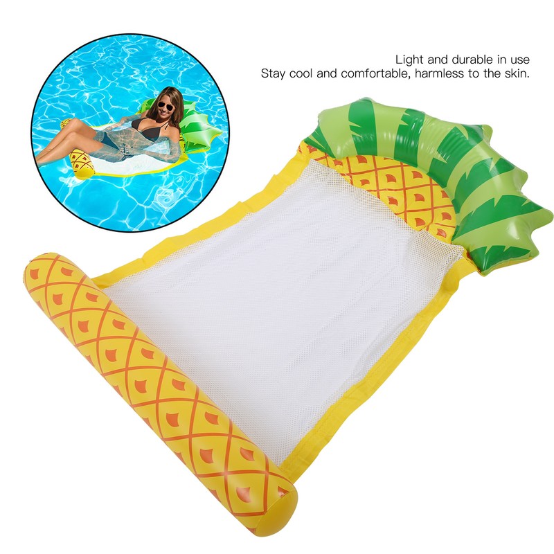 PVC Inflatable Floating Row Summer Water Hammock Float Lounger Bed