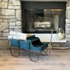 Shine Company Decorative Large Buckboard Wagon Garden Planter - Green