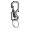 Tibitdeer Men's Keychain, Carabiner, Titanium, Metal, Keyring Included, Bottle Opener,