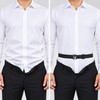 Men'S Nylon Shirt Stays with Anti-Slip Elastic Grip and Adjustable