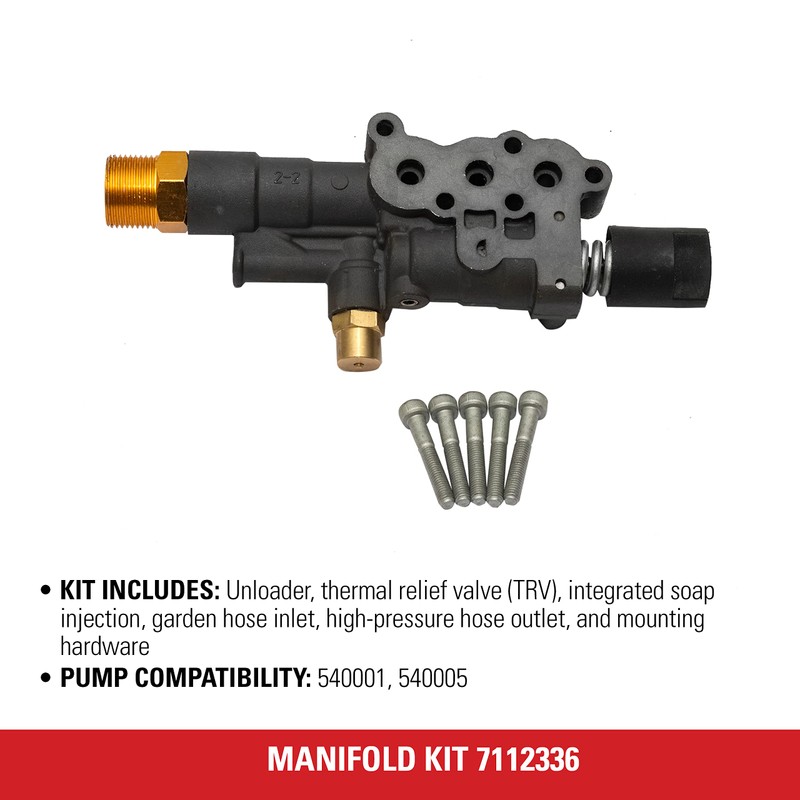 Simpson Cleaning 7112336 Manifold Replacement Kit for AAA 540001 and