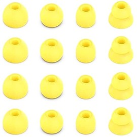 BLLQ Yellow Ear Tips Compatible with Beats Flex, Replacement Ear Buds Ear Cap Ear Plug Eartips for Beat s Flex Wireless Earbuds, 8 Pairs, Yuzu Yellow [Flex]