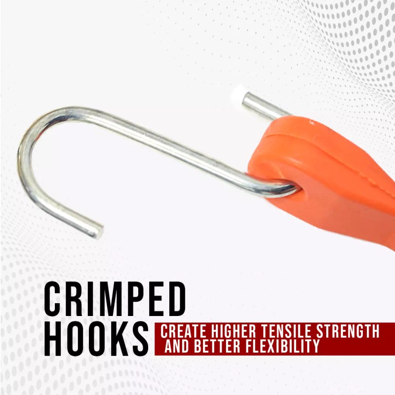 Boxer Red EPDM Tarp Strap 15" Color - 10 Pack