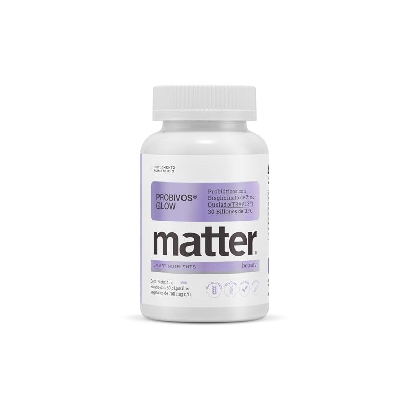 Matter Probivos Glow Probioticos Bl21 Lra05 Zinc Traacs Billones Ufc