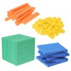Alipis Base Ten Blocks for Math, Foam Base Ten Blocks