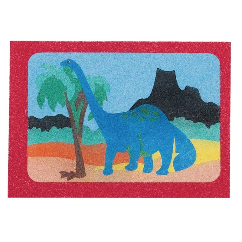 Sand Art Boards - Dinosaurs, 5" x 7" (Pack of