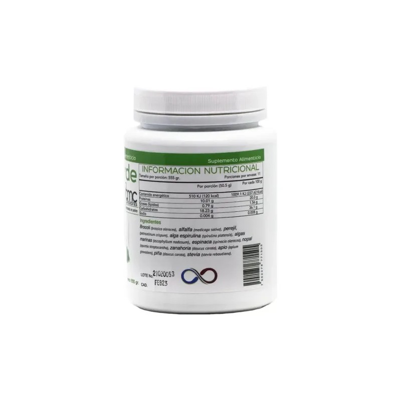 Jugo Verde en Polvo CMC 555g Suplemento de Vegetales Orgánicos