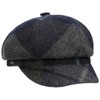 Tevere Checkered Newsboy Cap McBURN women´s beanie apple cap (One