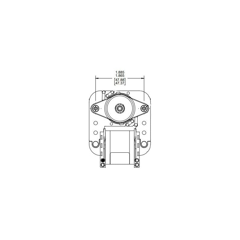 Dayton 4M067 C-Frame Motor, 1 in. L, Shaded Pole, Sleeve,