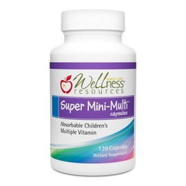 Super Mini-Multi - Children's Multivitamin Swallowable Capsules with Methyl Folate, Methyl B12 and Coenzyme B Vitamins for Growth, Focus, Brain Health (120 Capsules)