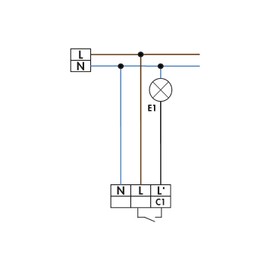 B.E.G. 91121 LC-Click 140 Luxomat Motion Sensor Black
