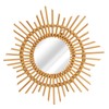 Wall Decor Rattan Mirror Star Shape Unique Simple Handwoven Mirror