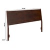 AFI, Casanova King Solid Wood Panel Headboard, Walnut
