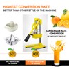 Gowintech Commercial Heavy Duty Cast Iron Hand Press Manual Orange