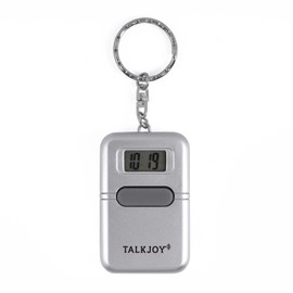 TalkJoy (ES Spanish) Talking Keyring Silver Pocket Watch, silver