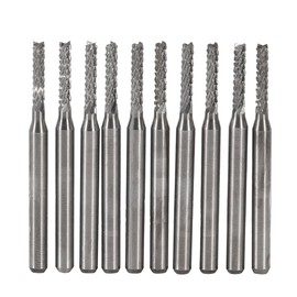10pcs Carbide endomirusetto Carving Bit Carving Sculpture SMT/CNC/PCB Cutter 2 mm