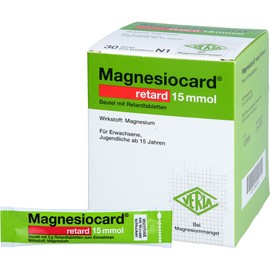 Magnesiocard 15 Mmol Bag of Retarded Film-Coated Tablets