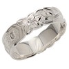 [BreezyIsland] Hawaiian Jewelry Ring Kuuipo BK Scroll Silver 925, Sterling