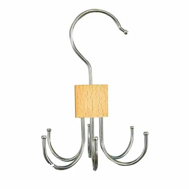 Belt Hangers, Set of 3, Belt Storage, Wooden Tie Hanger,