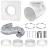 Dryer Vent Connector Kit, 90 Degree Dryer Vent Elbow with