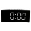 Digital Alarm Clock Mirror Smart Light Sensing Curved Screen LED